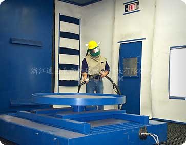 噴砂工作示意圖