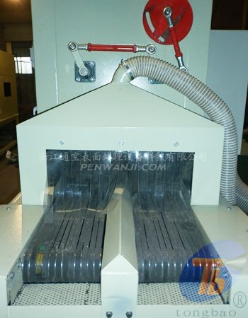 輸送式噴砂機進料口